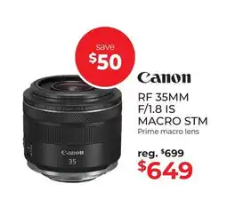 Gosselin Photo RF 35MM F/1.8 IS MACRO STM Prime macro lens offer