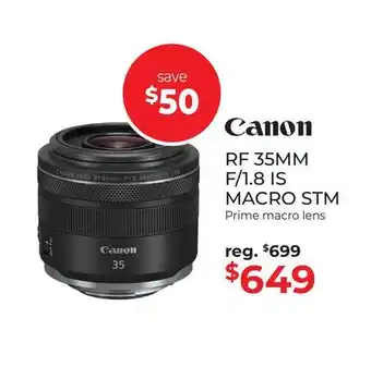 Gosselin Photo RF 35MM F/1.8 IS MACRO STM Prime macro lens offer
