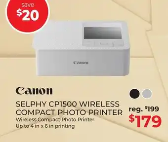 Gosselin Photo SELPHY CP1500 WIRELESS COMPACT PHOTO PRINTER offer