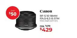 Gosselin Photo CANON RF-S 10-18MM F/4.5-6.3 IS STM offer