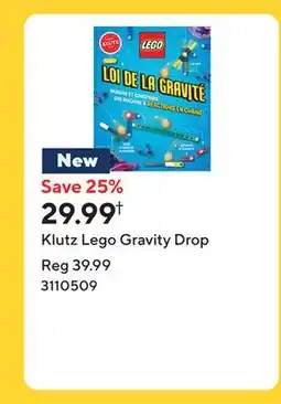Staples Klutz Lego Gravity Drop offer