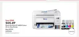 Staples Epson EcoTank ET-4850 Colour All-In-One Printer offer