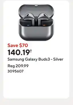 Staples Samsung Galaxy Buds3 - Silver offer