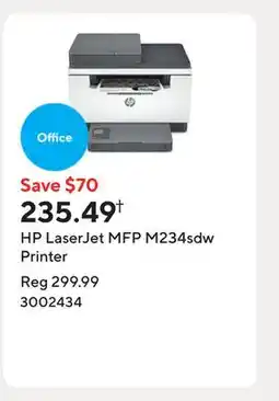 Staples HP LaserJet MFP M234sdw Printer offer