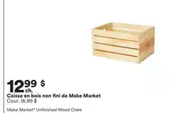 Michaels Caisse en bois non fini de Make Market offer