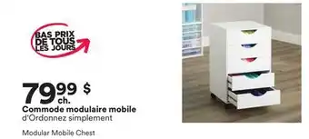 Michaels Commode modulaire mobile d'Ordonnez simplement offer