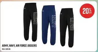 Canex ARMY, NAVY, AIR FORCE JOGGERS offer