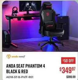 Canex ANDA SEAT PHANTOM 4 BLACK & RED offer