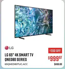 Canex LG 65 4K SMART TV QNED80 SERIES offer