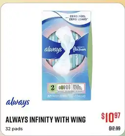 Canex ALWAYS INFINITY WITH WING offer