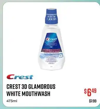 Canex CREST 3D GLAMOROUS WHITE MOUTHWASH offer