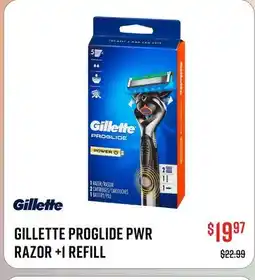 Canex GILLETTE PROGLIDE PWR RAZOR +1 REFILL offer