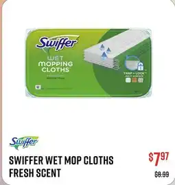 Canex SWIFFER WET MOP CLOTHS FRESH SCENT offer