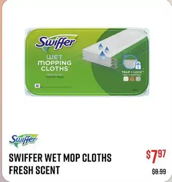 Canex SWIFFER WET MOP CLOTHS FRESH SCENT offer