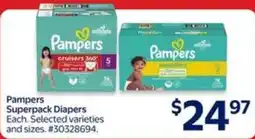 Walmart Pampers superpack diapers offer