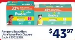 Walmart Pampers swaddlers ultra value pack diapers offer