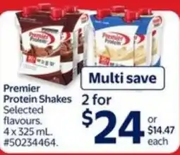 Walmart Premier protein shakes offer