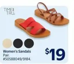 Walmart Women's sandals pair offer