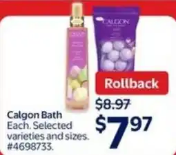 Walmart Calgon bath offer
