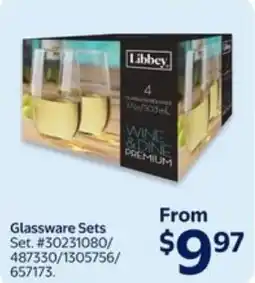 Walmart Glassware sets offer