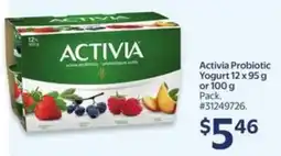 Walmart Activia probiotic yogurt offer