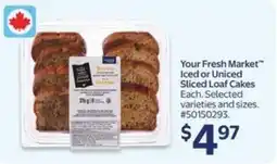 Walmart Your fresh market iced or uniced sliced loaf cakes offer