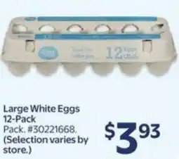 Walmart Large white eggs offer
