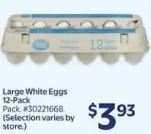 Walmart Large white eggs offer