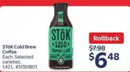 Walmart Stok cold brew coffee offer