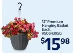 Walmart Premium hanging basket offer