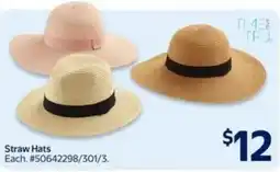 Walmart Straw hats offer