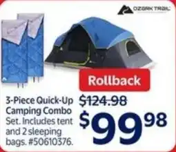 Walmart Quick-Up camping combo offer