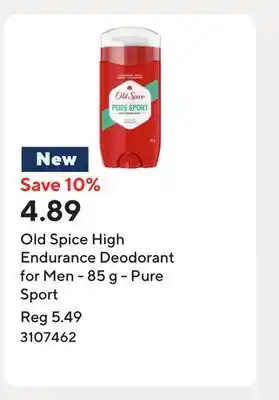 Staples Old Spice High Endurance Deodorant for Men - 85 g - Pure Sport offer