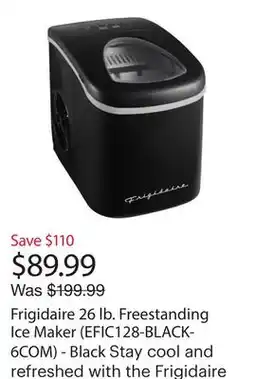 Best Buy Frigidaire 26 lb. Freestanding Ice Maker (EFIC128-BLACK-6COM) - Black offer