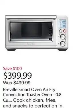 Best Buy Breville Smart Oven Air Fry Convection Toaster Oven - 0.8 Cu. Ft./22.7L - Brushed Stainless Steel offer