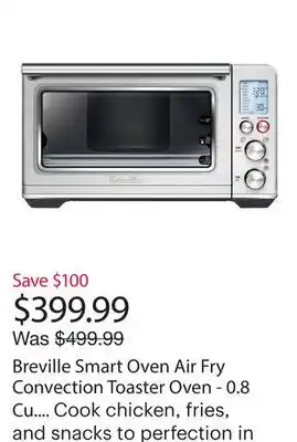 Best Buy Breville Smart Oven Air Fry Convection Toaster Oven - 0.8 Cu. Ft./22.7L - Brushed Stainless Steel offer