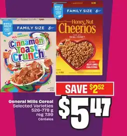 Chalo FreshCo General Mills Cereal Selected Varieties 526-778 g offer