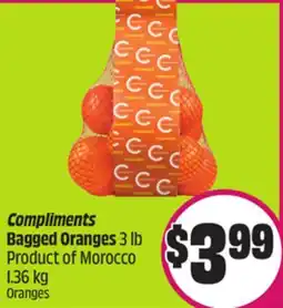 Chalo FreshCo Compliments Bagged Oranges 3 lb Product of Morocco offer