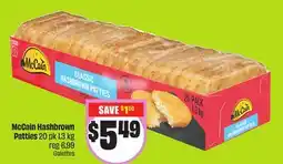 Chalo FreshCo McCain Hashbrown Patties 20 pk 1.3 kg offer