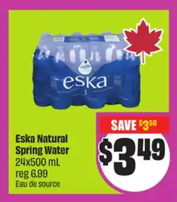 Chalo FreshCo Eska Natural Spring Water 24x500 mL offer