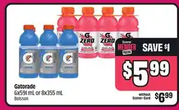Chalo FreshCo Gatorade 6x591 mL or 8x355 mL offer