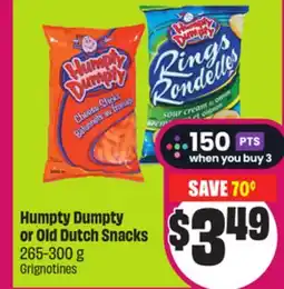 Chalo FreshCo Humpty Dumpty or Old Dutch Snacks 265-300 g offer