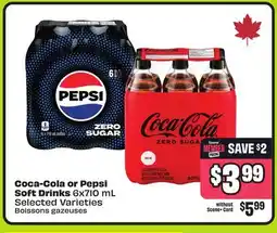 Chalo FreshCo Coca-Cola or Pepsi Soft Drinks 6x710 mL Selected Varieties offer