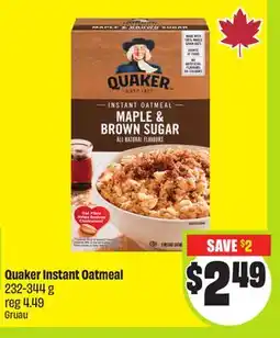 Chalo FreshCo Quaker Instant Oatmeal 232-344 g offer