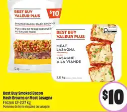 Chalo FreshCo Best Buy Smoked Bacon Hash Browns or Meat Lasagna Frozen 1.2-2.27 kg offer