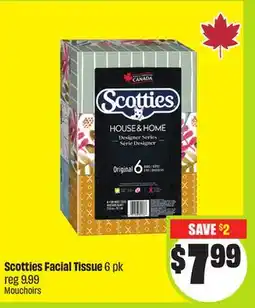 Chalo FreshCo Scotties Facial Tissue 6 pk offer