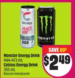 Chalo FreshCo Monster Energy Drink 444-473 mL Celsius Energy Drink 355 mL offer
