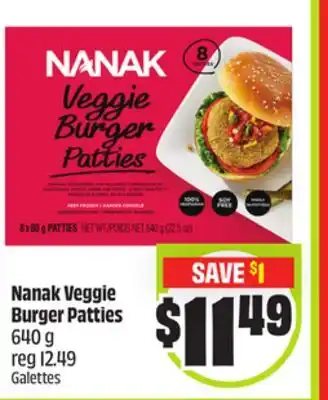 Chalo FreshCo Nanak Veggie Burger Patties 640 g offer