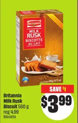 Chalo FreshCo Britannia Milk Rusk Biscuit 560 g offer
