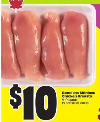 Chalo FreshCo Boneless Skinless Chicken Breasts 4 Pieces offer